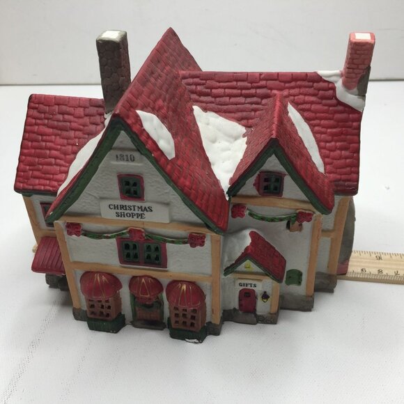 Lemax 1993 Dickensvale Christmas Village Porcelain Lighted House Shoppe 35073 - Picture 8 of 15